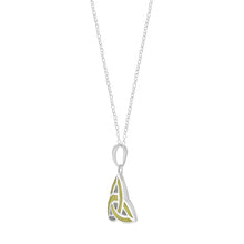 Load image into Gallery viewer, Trinity Knot Connemara Marble Silver Pendant