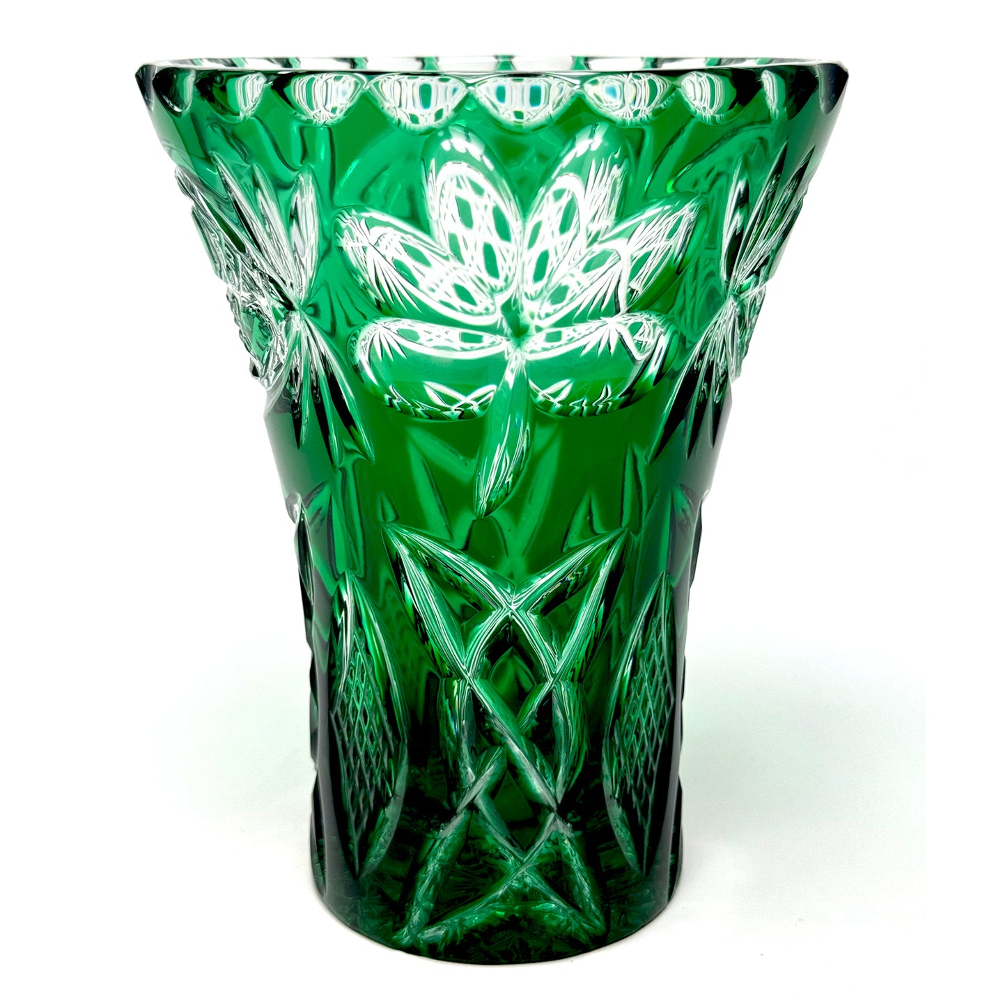 Green Shamrock and Old Celtic Vase