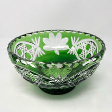 Load image into Gallery viewer, Emerald Green Shamrock Footed Bowl - One of a Kind