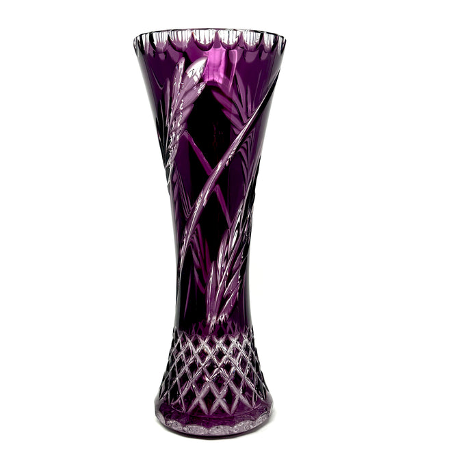 Amethyst Wheat Vase - One of a Kind