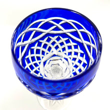 Load image into Gallery viewer, Blue Old Celtic Wine Hock Glass