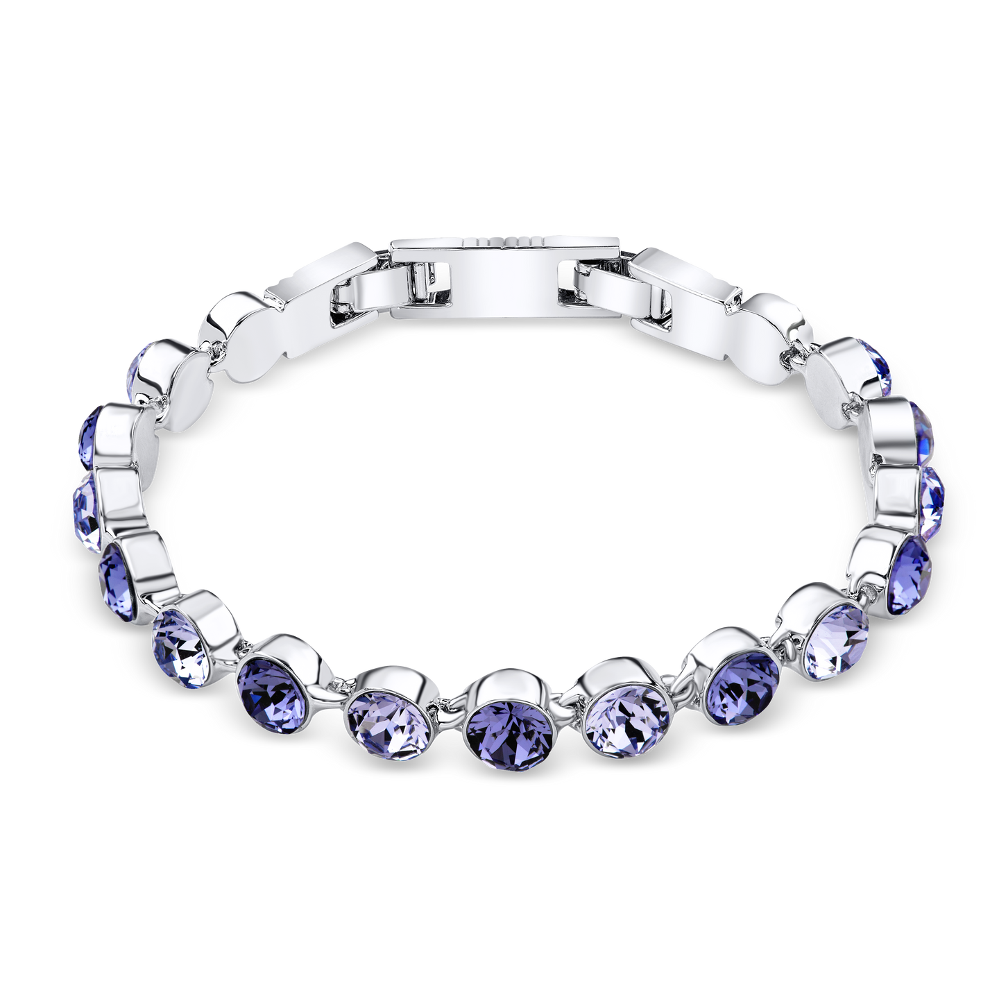 Multi-violet Crystal Tennis Bracelet
