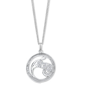 Irish crystal pendant featuring Celtic Horse