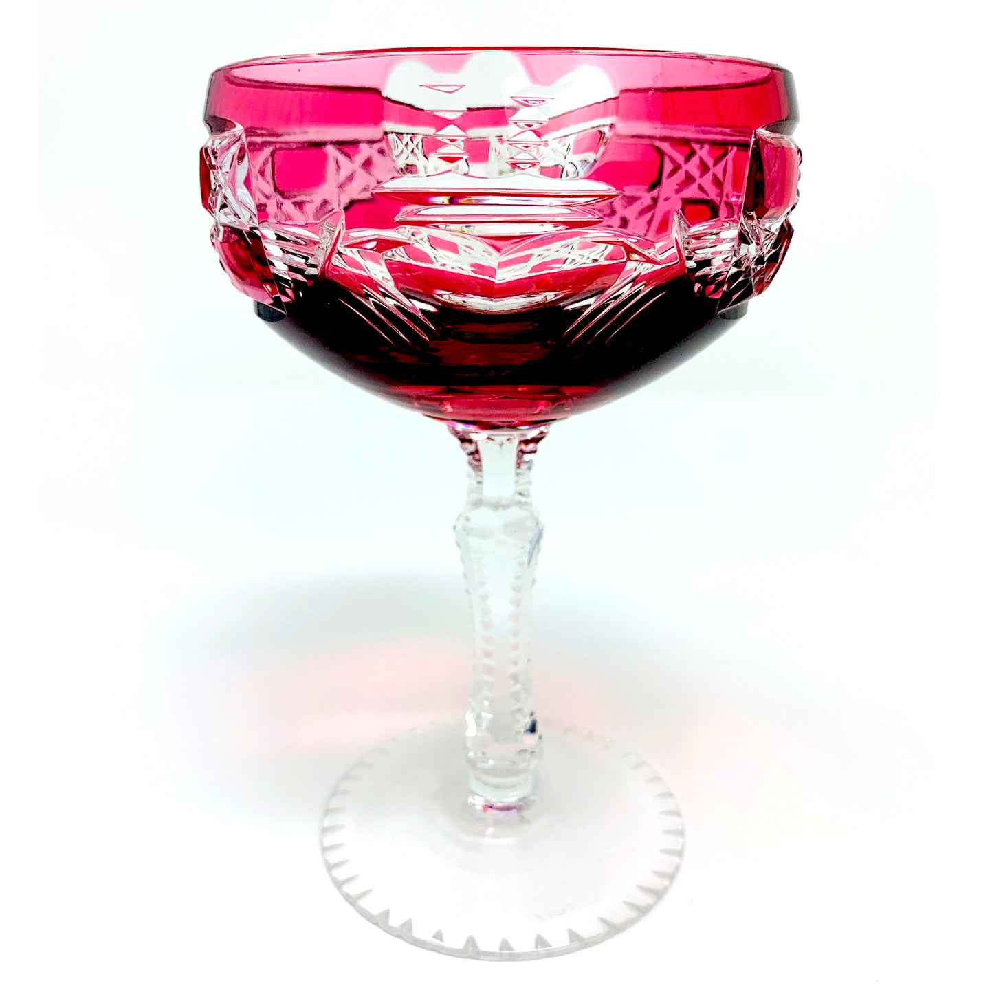 Red Claddagh Saucer Champagne Glass