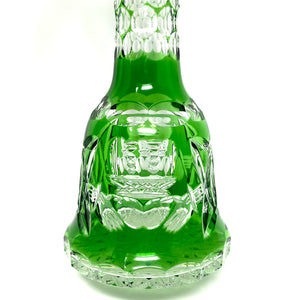 One-of-a-Kind Green Claddagh Flask Vase - 50th Anniversary
