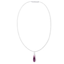 Load image into Gallery viewer, Crystal Raindrop &#39;Floating&#39; Pendant - Amethyst