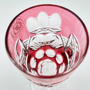 Red Claddagh Flute Champagne Glass