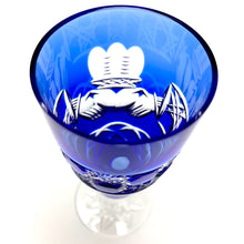 Load image into Gallery viewer, Blue Claddagh Champagne Glass