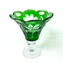 Load image into Gallery viewer, Green Shamrock Footed Centre Piece - 50th Anniversary Unique Piece