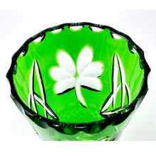 Load image into Gallery viewer, Green Shamrock Vase - One-of-a-kind 50th Anniversary