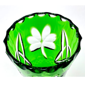 Green Shamrock Vase - One-of-a-kind 50th Anniversary